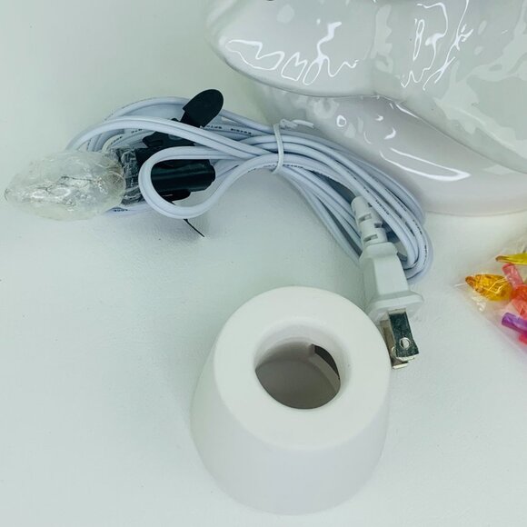 White 12"H Ceramic Lite UP Christmas Tree Table Top Retro Nostalgic Decoration - Picture 5 of 12